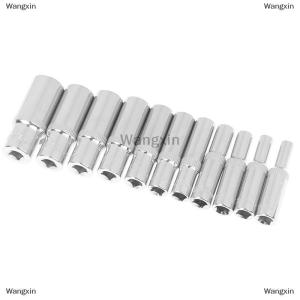 [COD] Wangxin 11ชิ้น1 4นิ้วตัวชี้วัดไดรฟ์ยาวโครเมี่ยมตั้งซ็อกเก็ตลึก6จุด4-14มม