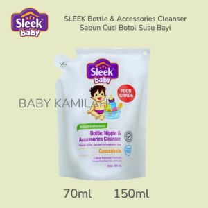 SLEEK Sabun Cuci Botol Susu Bayi - Formula Lembut dan Anti Bakteri Pembersih Botol Bayi SLEEK