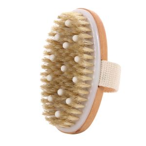 Bàn chải tẩy tế bào chết tự nhiên 2in1 chống cellulite massage tăng tuần hoàn da khô
