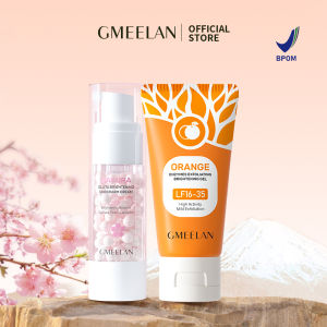 GMEELAN 2PCS SET Orange Exfoliating Gel 1 Menit 50g+Krim Pemutih Ketiak Bunga Sakura Bersih 30g / GMEELAN SKINCARE ID