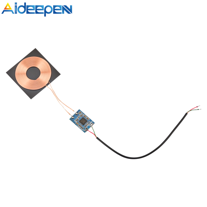 [100% original] Aideepen Mini Wireless Charging PCBA Board Coil QI  Universal Built-in DIY Modified Transmitter Module Receiver Module Optional 