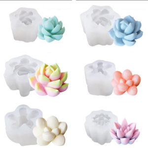 🔥🔥🔥Aofulai แม่พิมพ์ซิลิโคนเรซินอีพ็อกซี่รูปกระบองเพชรพืชอวบน้ำแบบทำมือ