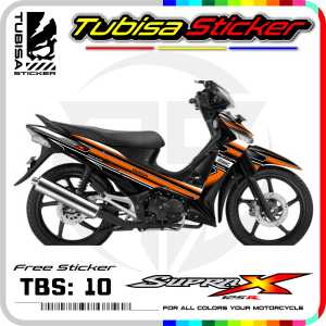 Sticker Striping Variasi Supra X 125 - Stiker Striping Motor Supra X 125. TBS.10