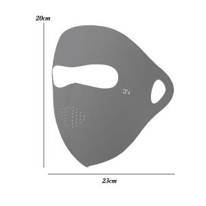 Fashion Full-Face UV Face Mask Reusable UPF 50+ Protection Ice Silk Face Cover Washable Thin Cover Sunscreen Veil Outdoor