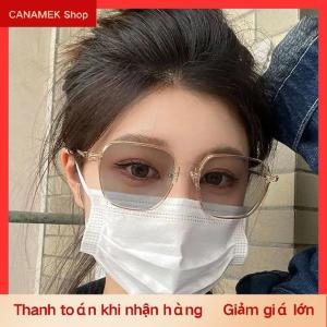 CS New photochromic kính chống Blue Kính người đàn ông Phụ Nữ Color Changing Kính mắt chống UV Kính mát vuông rõ ràng khung Eyewear