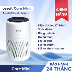 Máy Lọc Không Khí Levoit Core Mini 15m2 | Lõi HEPA 3 lớp lọc bụi mịn-Khuếch tán tinh dầu-Màn điều khiển
