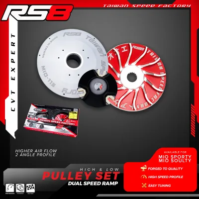 RS8 PULLEY SET WITH DRIVE FACE V4.2 TARAGSIT MIO SPORTY / SOULTY / FINO / AMORE