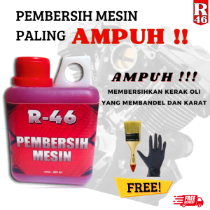 R46 Pembersih Mesin Oli Membandel Kerak Dan Karat Blok Mesin motor dan mobil