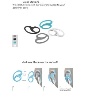 Vòng đeo chống rơi tai nghe bluetooth (PK168) Vòng SILICON giữ tai nghe không bị rơi