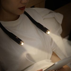 Versatile Neck Reading Light with 3 Brightness Levels & Color Modes - USB Rechargeable Adjustable Arm for Comfortable Bedtime Reading Knitting & Crafts - Ideal Gift for Book Lovers
