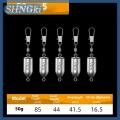 SHNGki 5PCS 10G 15G 20g 25g 30g 40g 50g 60g chì Sinker lõm dưới Roadrunner giảm dần sinkers câu cá nối giải quyết. 