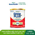 [BAO BÌ MỚI] Sữa bột Nutifood GrowPLUS+ Suy Dinh Dưỡng (Đỏ) 1+ - Hỗ Trợ Tăng Cân, Tăng Chiều Cao (Lon 1,65 Kg). 