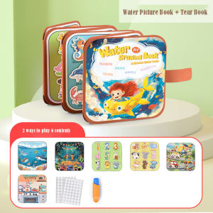 Magical Water Painting Book Toddler Early Education Toys Reusable Drawing Coloring Stickers Book for Children Montessori Toys