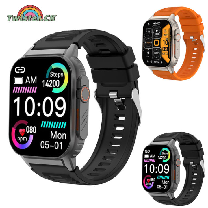 G41 Smart Watch 2.01" Full Touch Fitness Smartwatch Heart Rate Blood Oxygen Blood Pressure Sleep Non-Invasive Blood Glucose Monitor Waterproof Fitness Tracker Watches For Men Women