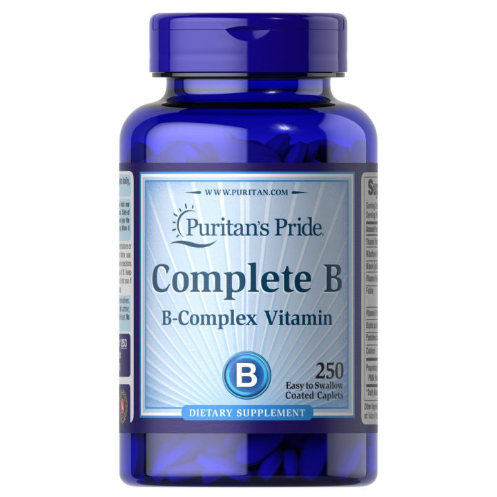 ของแท้ พร้อมส่ง Puritan's Pride Complete B B-Complex Vitamin วิตามินบี ...