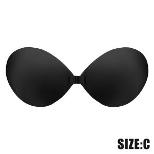 Women Invisible Underwear Nipple Cover Patch Black Skin Color Hypoallergenic Push-up Lingerie Cup Bra Silicone Non-Falling Off