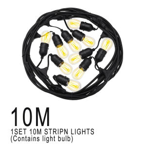 Creative IP65 10M/15M S14 LED Outdoor String Lights E27 Retro Edison Filament Bulb Garden Outdoor Christmas Lights Garlands Patio porch lights