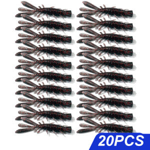 ZEEMIN Floating Soft Lures Kit 5cm 6cm 7cm Shrimp Jig Rig Pesca Gear Tackle Silicone Swimbait Carp Attract Fishing Set 10-20pcs Bait