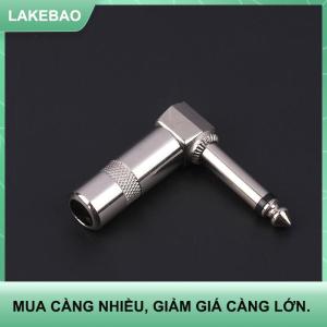【LAKEBAO】 Kim Loại 6.35Mm Cắm Right Angle Nam Mono Cắm L-Hình Dạng Âm Thanh Kết Nối Cho Guitar Âm Thanh 1 4 6.35 90 Độ Jack Hàn Kết Nối