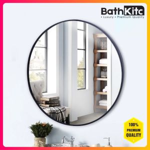 BATHKITC Premium Series BLACK/GOLD Aluminium Bathroom Mirror and Aluminium Mirror 50cm/60cm