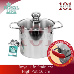 Royal Life Stainless High Pot 16 cm / Panci Mini Tinggi 16 cm