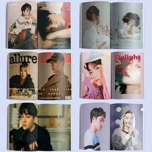 TEQIN IN stock Star Photo Album NHYP Powder Ink STRAY KIDS Photo Album Support Picture Booklet Of Korean Popular Star