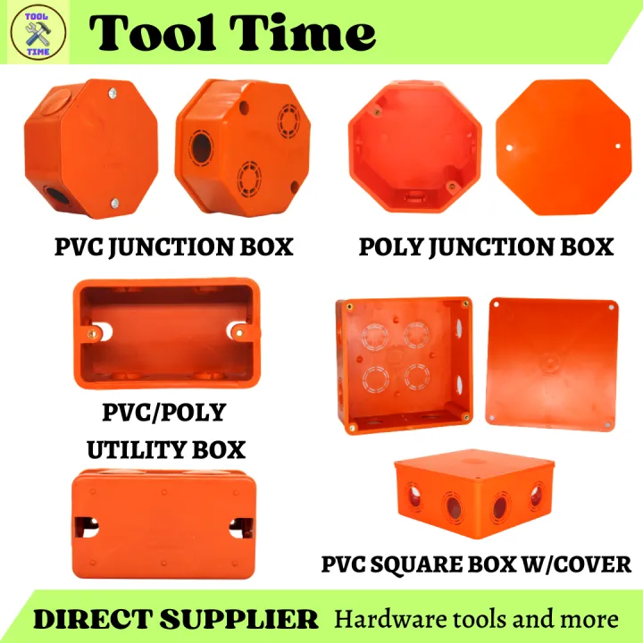 DIRECT SUPPLIER PVC/POLY UTILITY/JUNCTION BOX & PVC SQUARE BOX W/COVER
