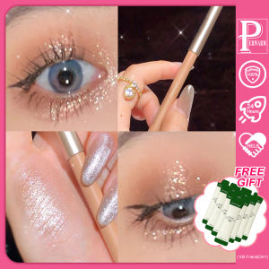 PERWARM Sweet Mint Lying Silkworm Pencil Galaxy Glitter Eyeshadow Pen Long-lasting Waterproof Shiny Eyeliner Outline Pen Stick Makeup(M1A)