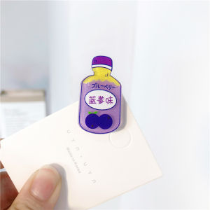 Cute Cartoon Drink Bottle Hairpin Female Broken Hair Duckbill Clip Girls Hair Accessories ins可爱少女心奶茶饮料瓶发夹宝宝卡通发饰
