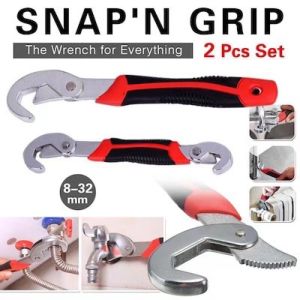 Original 2 Pcs Set Snap and Grip Universal Wrenches 2pcs 9mm-32mm Combination Wrench Set