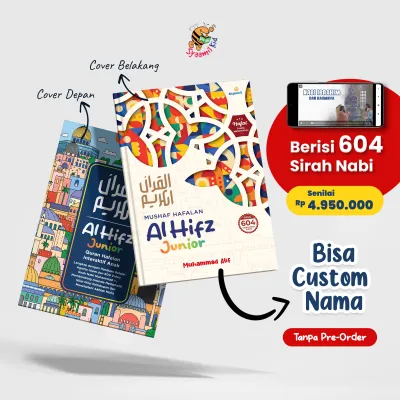 Alquran Hafalan Anak Al Hifz Junior - Quran Kisah Nabi Bisa Custom Nama dengan Terjemah Tikrar & Pendidikan Agama Islam Ukuran A5