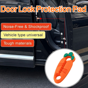 Door Lock Protection Pad Car Door Shock Absorbing Cushion  Silicone Anticollision Sticker Universal Door Lock Catch Cover汽车门锁扣保护垫