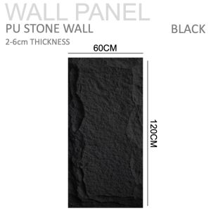 [SG THEJOYLAND] PU Stone Thick Panel Wall Rustic Texture Thick Wall Cladding Suitable for Indoor and Outdoor Feature Walls and DIY Installation Balcony Living Room Bedroom Commercial Office Use