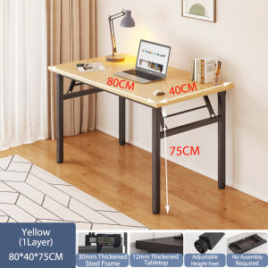 LALA Foldable Computer Desk 120*60CM No Installation Portable Study Table Office Work Desk Home Dining Table Easy Storage Fast Ship Meja Lipat 折叠桌