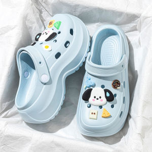 [Free Shipping] Cute Puppy Clogs For Women WomenS Sandals For Outdoor Wear Beach Slippers Home Slippers WomenS Closed-Toe Slippers