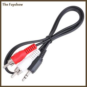 [The Fayshow] 3.5MM JACK MINI plugto 2 RCA MALE STEREO ohono Audio SPEAKER ADAPTER CABLE