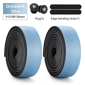 WEST BIKING Road Bike Handlebar Tape Anti-slip Shock Absorbing Gradient Color Bicycle Handlebar Strap PU Dirty-Resistant Handle Bar Tape With Bar End Plugs