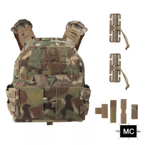 SINAIRSOFT KZ Plate Carrier Tactical Protective Vest Outdoor Quick Release MOLLE System Protective Vest With Adjustable Shoulder Straps And Breathable Mesh Lining