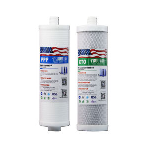 2 PCS 10 Inches Sediment Water Filter Cartridge Replacement Water Filter Replacement- PP/CTO