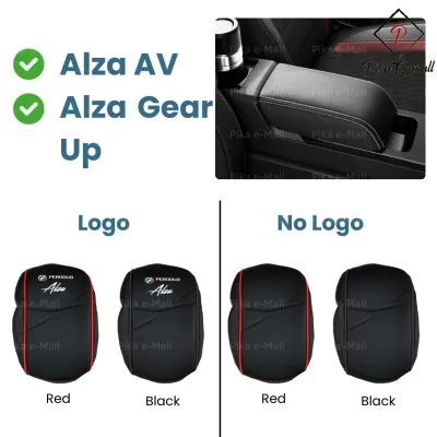 Perodua Alza 2022 - 2025 Armrest Cover Leather Alza D27A Arm Rest Cover Console Alza Accessories 2023 2024