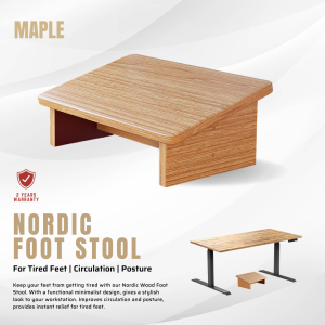 🦅 (𝐒𝐆 𝐒𝐓𝐎𝐂𝐊) Black Hawk Ergonomic Foot Stool | Foot Stand | Foot Rest | Leg Rest | Leg Stand | Nordic