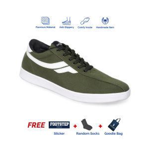Sepatu Sneakers Pria Sport Footstep Footwear Basic Army