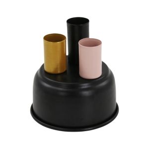 SKJK STUDIO Nghệ thuật Giá đỡ nến từ tính Sắt 3 Lỗ Giá đỡ nến ba ống Hiện đại Trang trí Nến có thể tháo rời Dành cho phòng khách