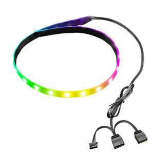 DGYTira 40CM RGB LED Strip Light 5V ARGB PC Case 3-Pin SATA LED Light Bar Desktop Computer Lamp Strip Motherboard Lighting Decoration NKP