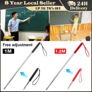 ❤️【Same Day Delivery】 【Adjustable 1.2M/1M】Telescopic Pointer Stick Retractable Teacher Pointer Removable Felt Nib for Teacher Teaching School Lecture Office Staff LZC-Teacher-Pointer