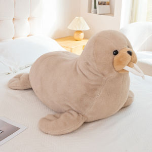 Chubby Walrus Plush Toys Soft Comfy Multiple Sizes Walrus Doll Warm Sleeping Throw Pillow Kawaii Home Decor Cuddly Gift
