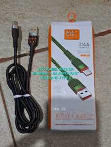 J477 ORI KABEL DATA KING SUPER FAST CHARGING TIPE TYPE C CABLE  USB CASAN cas qualcom quick charge f