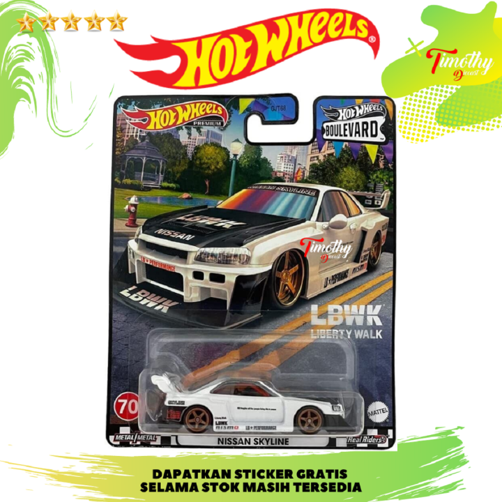 Hot Wheels Premium Boulevard Nissan Skyline LBWK R34 Super