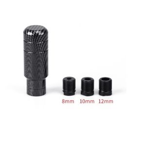 5 Speed Carbon Fiber Style Gear Shift Knob Universal Shape Manual Transmission Shifter Lever Knob