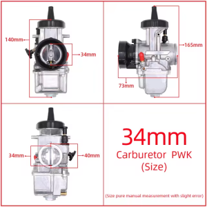 KSR EVO RACING 28/30/32/34mm Carburetor Carb Racing Flat Slide Raider 150 PWK KSR NSR OKO